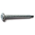 Midwest Fastener Self-Drilling Screw, #8 x 1-1/2 in, Zinc Plated Steel Pan Head Square Drive, 100 PK 08808